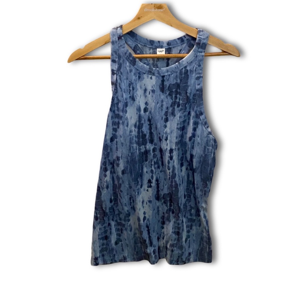 OLD NAVY Active Rib Knit Tie-Dye Tank Top-Sz Large